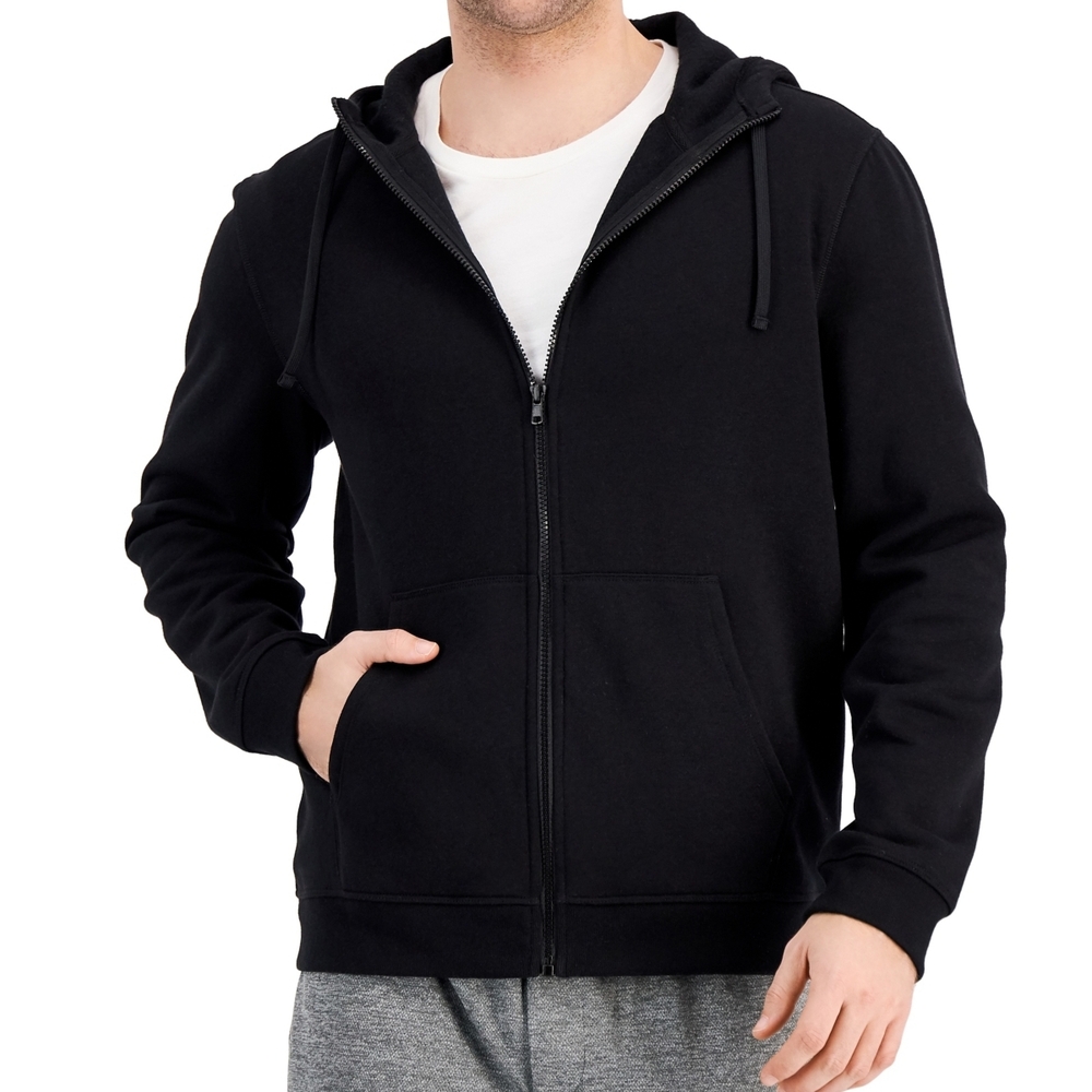 ID Ideology Men's Regular-Fit Solid Full-Zip Hoodie